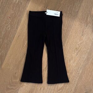 Janie and Jack Classic Black Flared Leggings